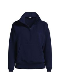 LANDS' END Sweatshirt SERIOUS SWEATS mit Rei&szlig;verschluss f&uuml;r Damen, Damen, size: regular, Blau, Baumwoll-Mischung/Polyester-Mischung, by Lands' End