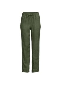 LANDS' END Relaxte Premium Reinleinen-Schlupfhose, Damen,  Gr&uuml;n, Leinen, by Lands' End