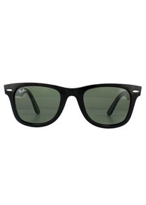Ray-Ban Lunettes De Soleil Wayfarer Facilit&eacute; RB4340 601 Noir Vert G-15