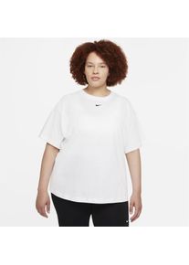 Damen Nike Essential Regular Fit Rundhals T-Shirt in Wei&szlig;/Schwarz