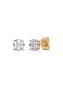 Diam Addict Ohrring 585 Gelbgold mit im Labor gez&uuml;chteten Diamanten