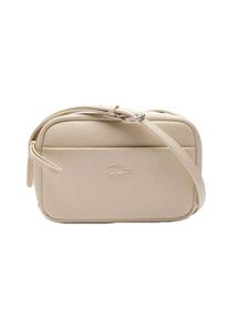 Lacoste - "City Court" Schultertasche, Leder (Wei&szlig;)