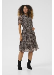 Cream Kleid CRYuna A-shape leopard
