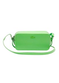 Lacoste - "Chantaco" Schultertasche f&uuml;r Damen , Kuh Leder (Gr&uuml;n)