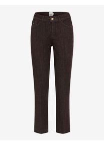 Brax Damen Five-Pocket-Hose Style MAY S DARK EBONY, denim dunkelbraun, Gr. 42K