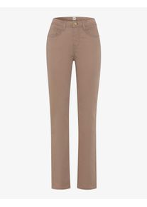 Brax Damen Five-Pocket-Hose Style CAROLA TAUPE, hellbraun, Gr. 42