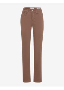 Brax Damen Five-Pocket-Hose Style CAROLA WARM GREIGE, denim hellbraun, Gr. 34