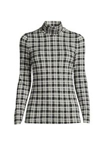 LANDS' END Rollkragenshirt aus Baumwoll/Modalmix, Damen, size: regular, Grau, Baumwolle/Elasthan/Baumwolle Modal, by Lands' End