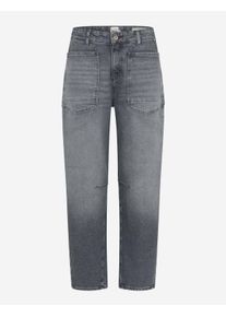 Brax Damen Jeans Style MEGAN S USED LIGHT GREY, denim hellgrau, Gr. 32