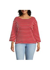 LANDS' END Supima&reg; Shirt mit 3/4-Glocken&auml;rmeln, Damen,  Orange, Baumwolle, by Lands' End