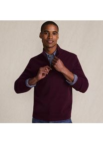 LANDS' END Kaschmir-Pullover mit Rei&szlig;verschluss f&uuml;r Herren, Herren, size: regular, Rot, Kaschmir, by Lands' End