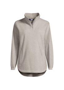 LANDS' END Luxe Fleece-Pullover, Damen,  Beige, Polyester, by Lands' End