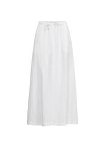 LANDS' END Leinen-Midirock, Damen,  Wei&szlig;, Leinen, by Lands' End