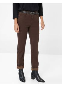 Brax Damen Five-Pocket-Hose Style MARY DARK CHOCOLATE, dunkelbraun, Gr. 34L
