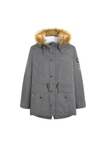 Lambretta - Parka f&uuml;r Herren, Sherpa-Futter (Eisen)