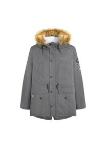 Lambretta - Parka f&uuml;r Herren, Sherpa-Futter (Eisen)