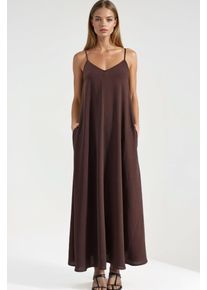 A-Form Maxi-Kleid