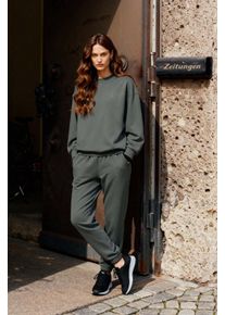 Oversized Sweatshirt und Hose Set mit Rundhalsausschnitt