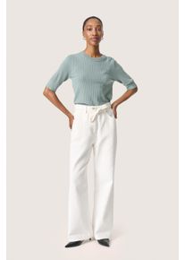 Soaked in Luxury Langarm-Shirt Gerade Passform Silver Blue
