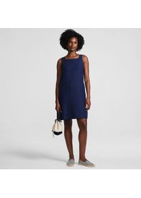 LANDS' END Premium Reinleinen-Shiftkleid in Tall-Gr&ouml;&szlig;e, Damen, size: tall, Blau, by Lands' End