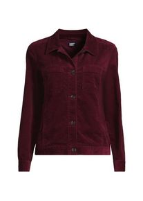 LANDS' END Leicht verk&uuml;rzte Cordjacke, Damen,  Rot, Baumwoll-Mischung, by Lands' End