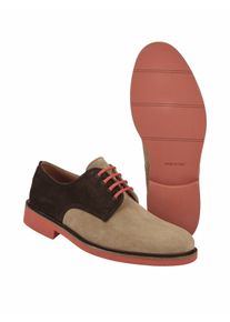 Mey & Edlich Mey & Edlich Herren Contrasto-Derby Beige Obermaterial, Futter und Decksohle: Kalbsleder