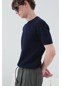 Herren Baumwolle Rundhals T-Shirt