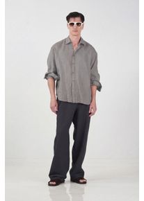 &Uuml;bergr&ouml;&szlig;en Leinenmischung Langarmshirt
