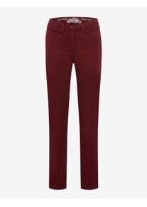 Raphaela by Brax Damen Five-Pocket-Hose Style LAURA NEW BURGUNDY, dunkelrot, Gr. 44