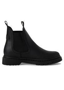 Tamaris Damen Klassische Chelsea-Stiefeletten aus schwarzem Leder