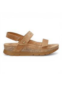 Panama Jack Damen-Keilbark-Braune Wildledersandalen &ndash; Selma B10