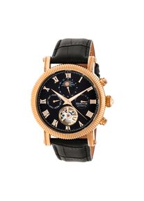 Heritor Automatik Winston Semi-Skelett Lederarmbanduhr