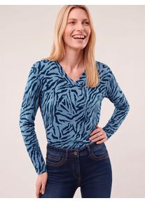 Walbusch Shirt aus Viskose mit Animalprint
