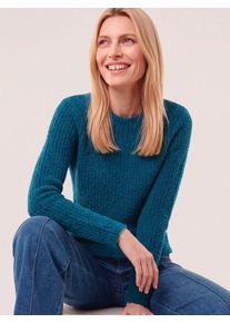 Walbusch Baumwollmix Pullover in Pl&uuml;schgarn
