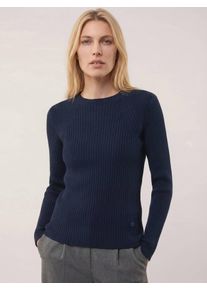 Walbusch Baumwollmix Pullover in Rippenstrick Optik