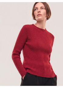 Walbusch Baumwollmix Pullover in Rippenstrick Optik