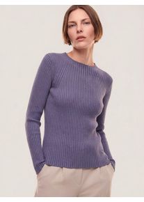 Walbusch Baumwollmix Pullover in Rippenstrick Optik