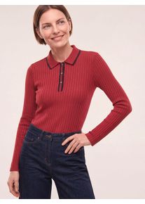 Walbusch Poloshirt mit Rippenstruktur