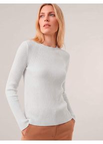 Walbusch Baumwollmix Pullover in Rippenstrick Optik
