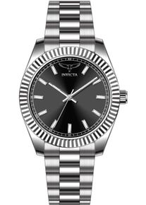 Invicta Specialty 69014 Herrenarmbanduhr - Quartz Uhrwerk - Edelstahl mit schwarzem Zifferblatt - 40 mm