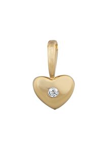 OROLINO Anh&auml;nger 585 Gold Herz-Motiv mit Brillant 0,01ct.