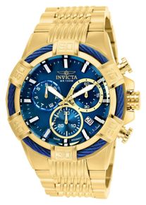 Invicta Bolt 25866 Herrenuhr - Quarzwerk - Edelstahl mit blauem Zifferblatt - 51 mm