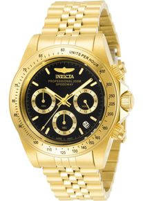Invicta Speedway 31001 Herrenuhr - Quarzwerk - Edelstahl mit schwarzem Zifferblatt - 39 mm
