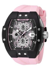 Invicta Racing 48336 Herrenarmbanduhr - Quarzwerk - Edelstahl mit Schwarzem Zifferblatt - 47 mm