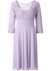 sheego Gro&szlig;e Gr&ouml;&szlig;en Cocktailkleid mit Spitze und Glitzersteinchen, flieder, Gr&ouml;&szlig;e 50 - Damen