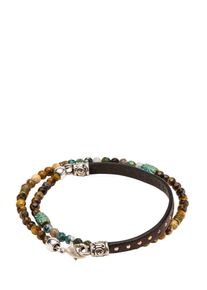 Mey & Edlich Mey & Edlich Herren Kraftvolles Wickelarmband Braun Umfang: M (ca