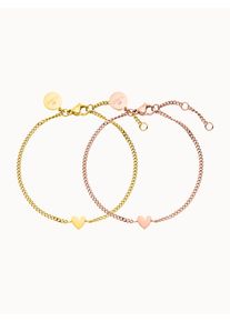 PURELEI Tiny Heart Armband Set