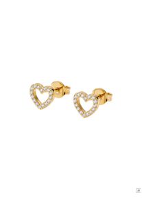 PURELEI Hearts Of Love Ohrringe mit Zirkonia Steinen