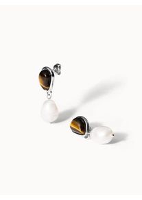 PURELEI Tiger's Eye Pearl PerlenPerlenohrringe