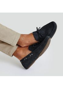 LANDS' END Veloursleder-Loafer im Autoschuh-Design, Herren,  Blau, Rauleder, by Lands' End